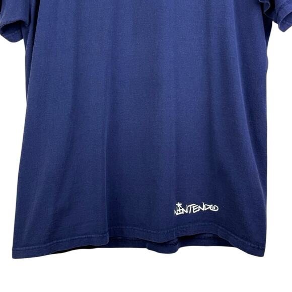 Vintage Nintendo Who Are You? Shirt Super Smash Bros Gamer Rare Navy Large - Picture 4 of 6